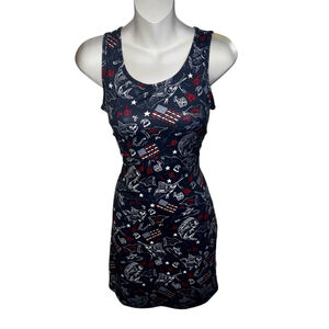 Women's Columbia Dress, x Small, patriotic 4th of July American dry fit